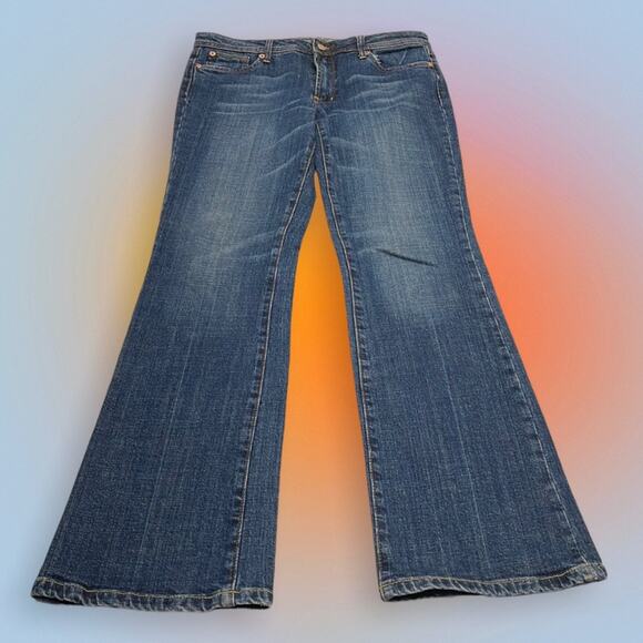 REFUGE Women’s 13 (Juniors) LONG Boot Cut Blue Jeans - Picture 1 of 4